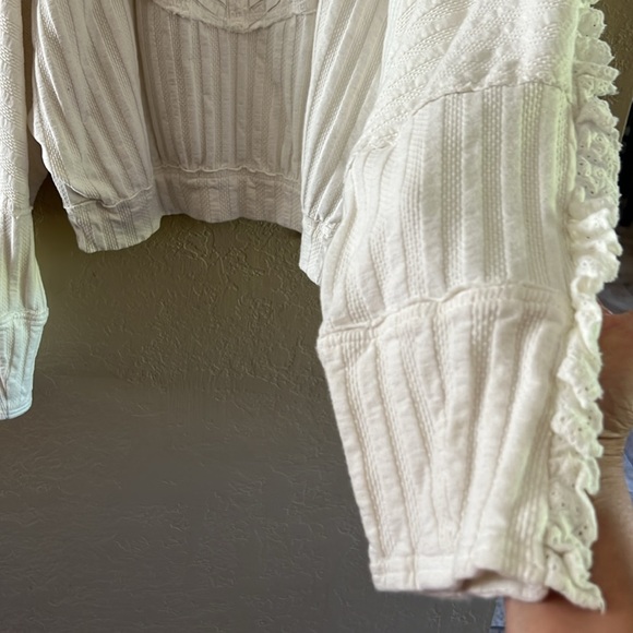 Free People Women’s More Romance Top color Ivory size XL - Picture 7 of 16